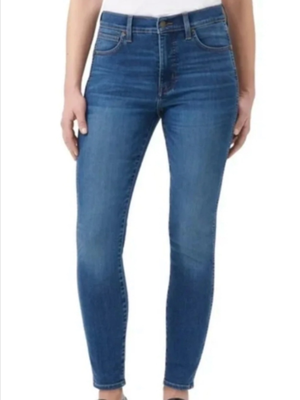 Kirkland Signature Womens High Rise Blue Skinny Jean 12